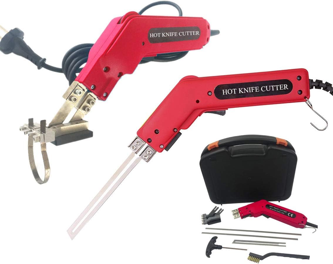 200W Electric Hot Knife tyrofoam Cutting Tool Kit Heat Cutter with Blades Accessories (Heat Cutter Kit)