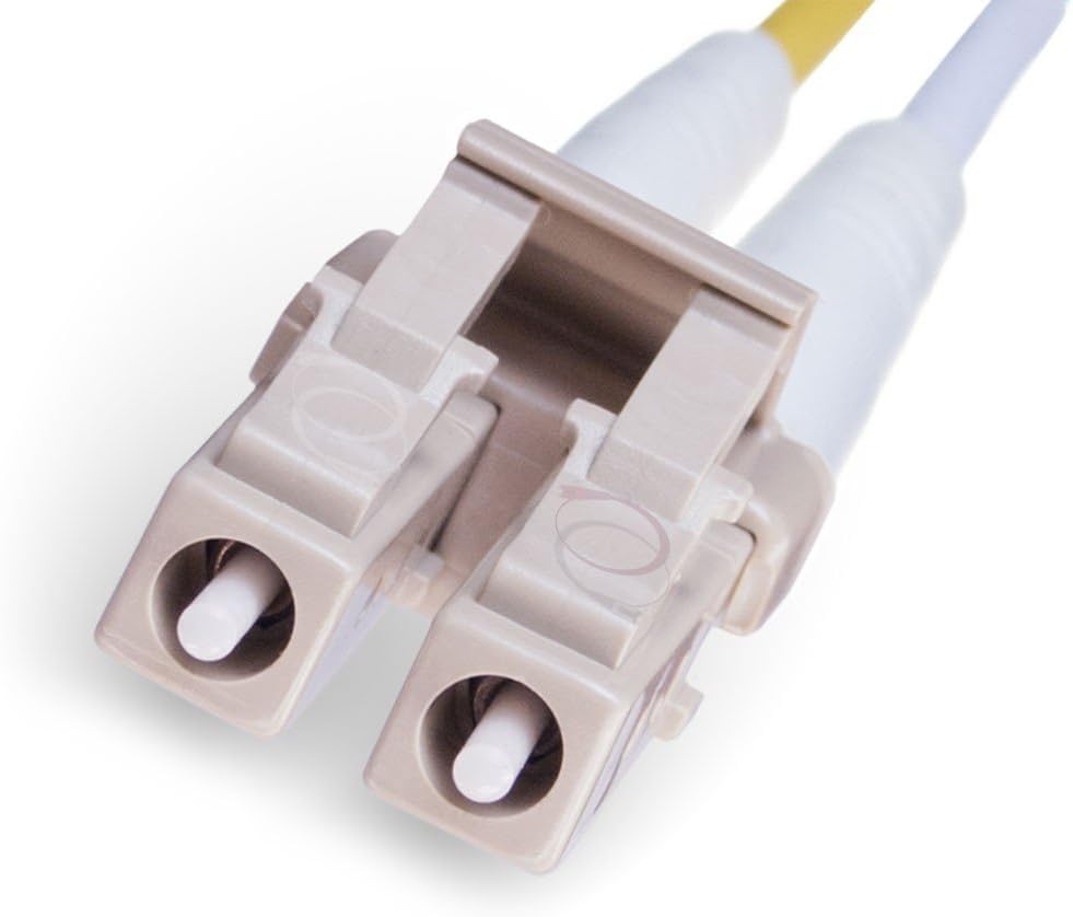 FiberCablesDirect - 40M OM4 LC LC Fiber Patch Cable | 100Gb Duplex 50/125 LC to LC Multimode Jumper 40 Meter (131.23ft) | Length Options: 0.5M-300M | 10/40/100gb mmf sfp+ 100gbase dplx ofnr om4-lc-lc Pack of 2