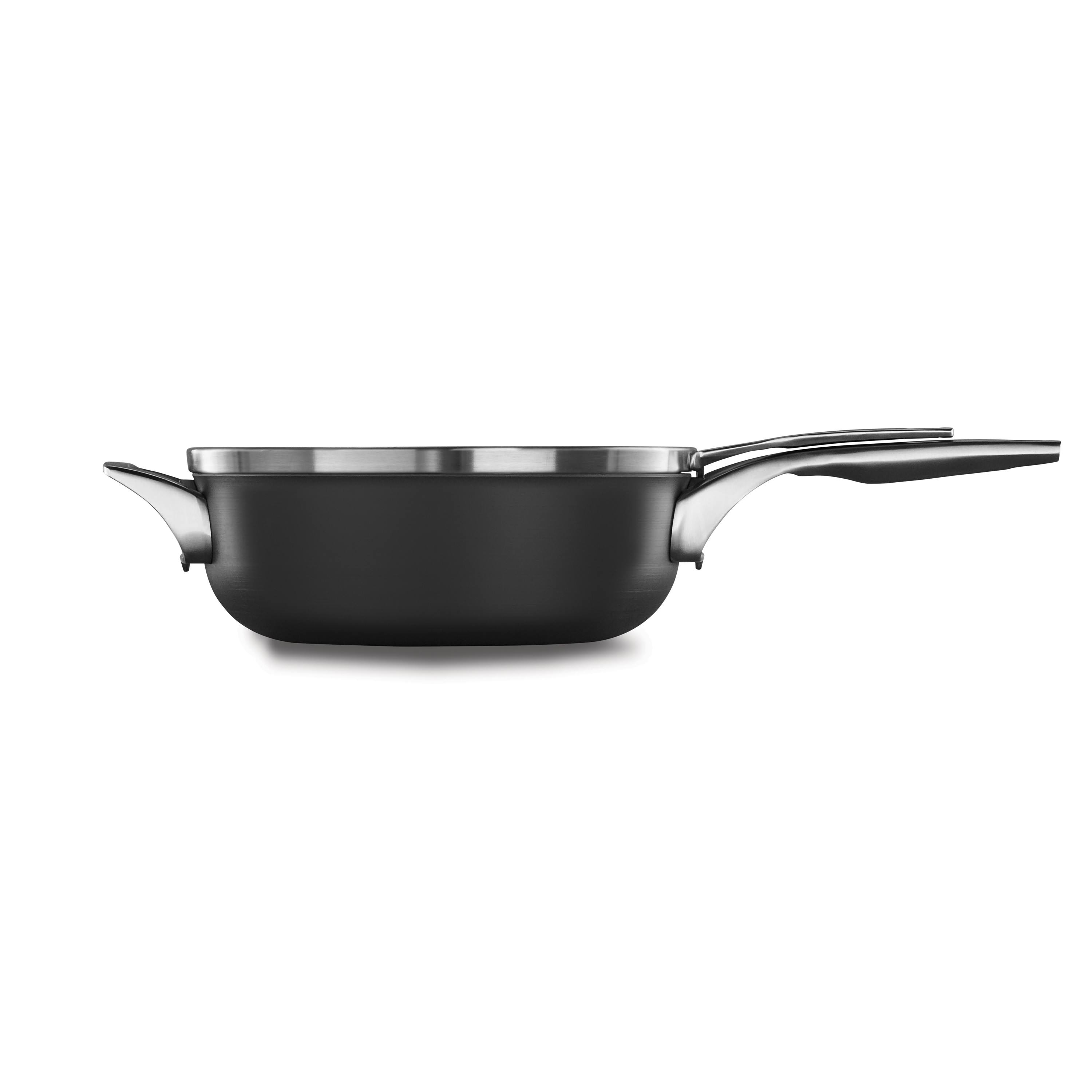 Calphalon Premier Space Saving Nonstick 4-Quart Chef&s Pan with Lid