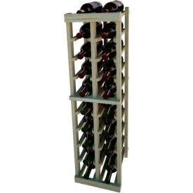 Individual Bottle Wine Rack - 2 Columns, 3 ft High - Mahogany, Pine