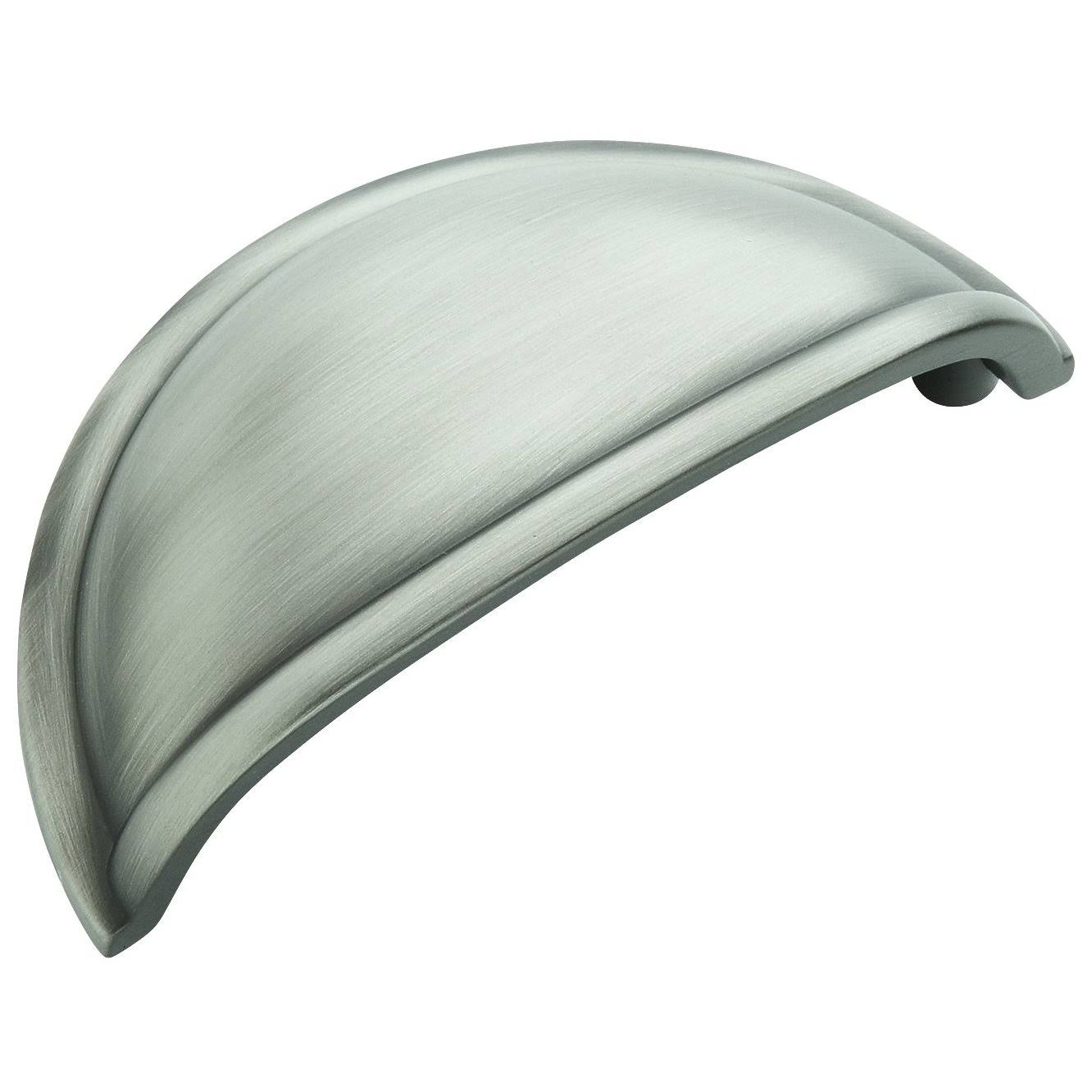 25 Pack Amerock Rok Hardware BP53010G10 Satin Nickel 3-Inch Cabinet Cup Pull, Silver