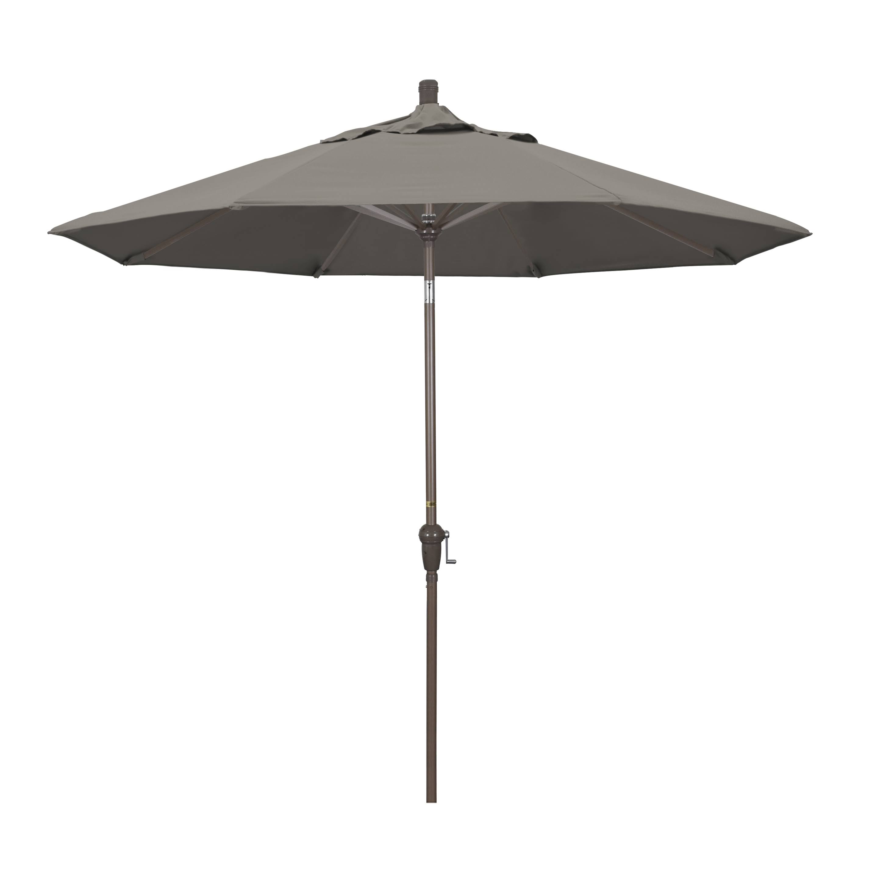 California Umbrella 9 Feet Aluminum Market Umbrella Auto Tilt Champagne/Pacifica/Taupe