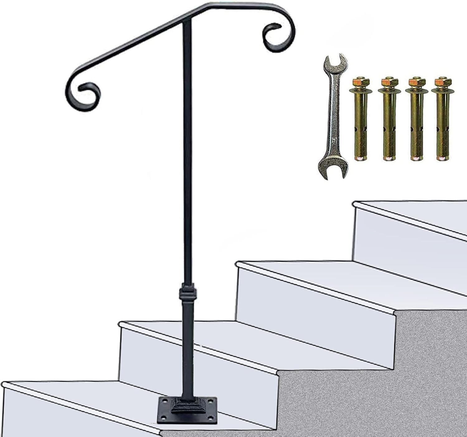 SPACEUP Single Post handrail 38.8