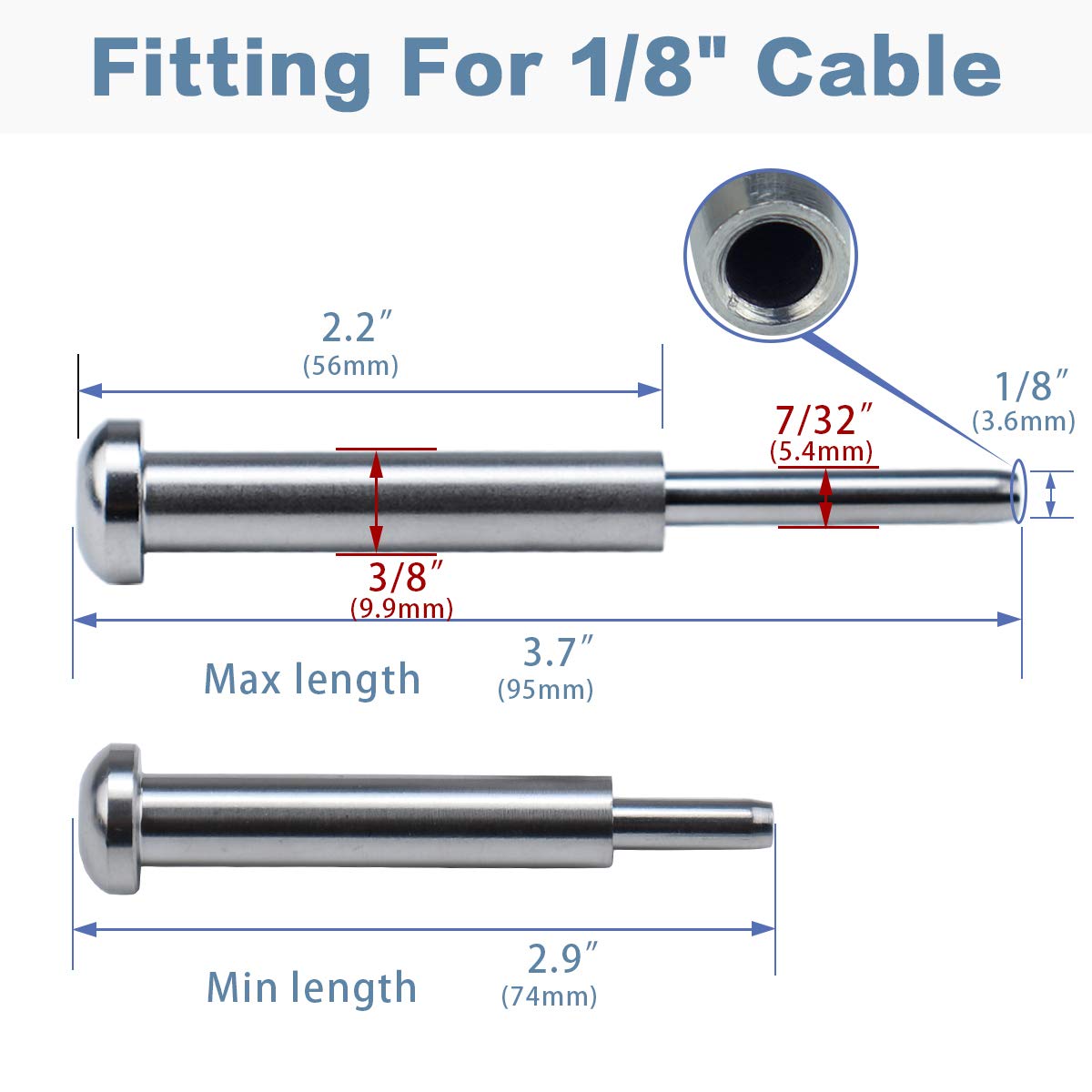 GraceMake 20Pairs 1/8