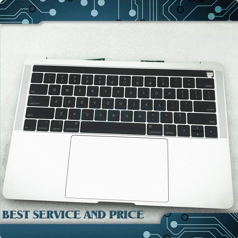 Topcase +Keyboard+Battery+trackpad Silver for MacBook pro Retina A1989 2018 2019 13 Palmrest Top Case US Keyboard Battery Touchbar