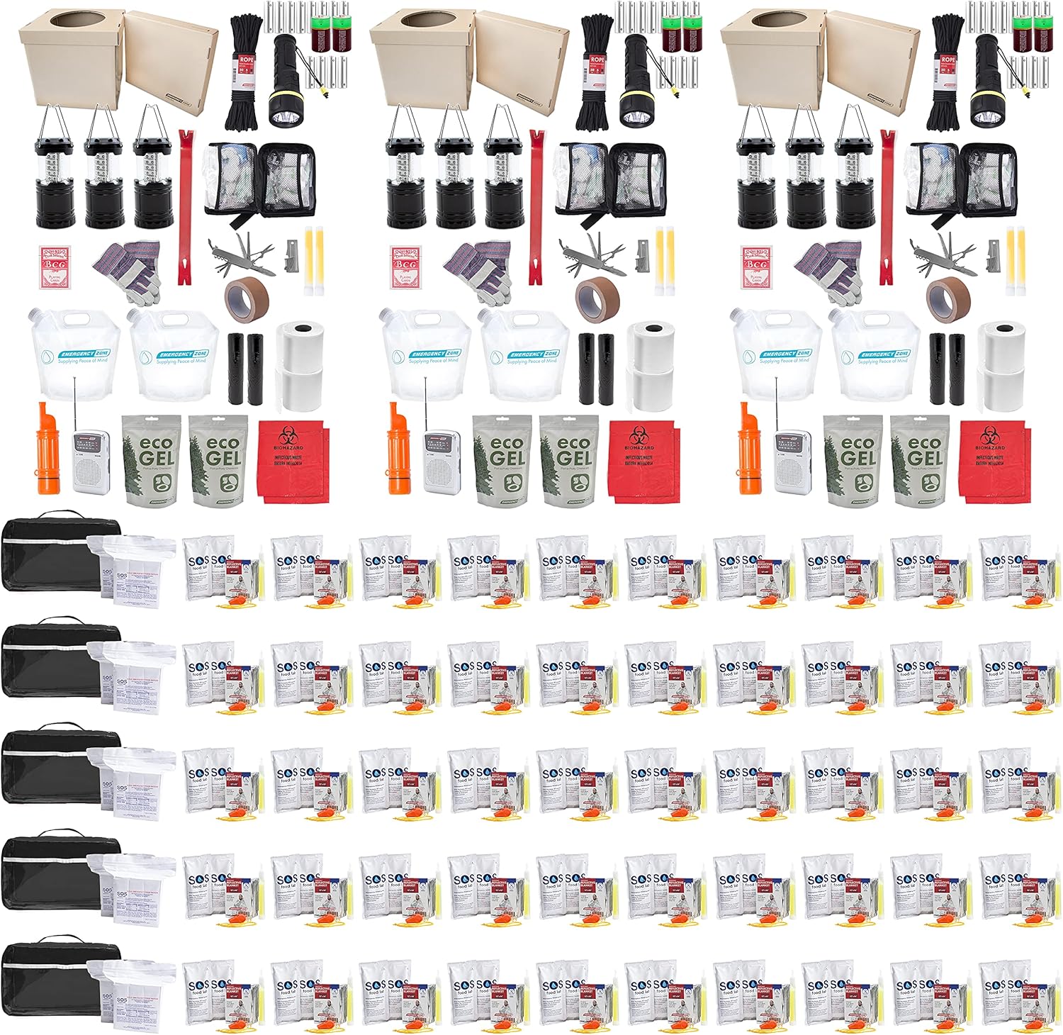 Office & Workplace Emergency Survival Kit | 50 Person Office Kit | Prepare Your Employees for Emergencies, lockdowns, disasters, and More.