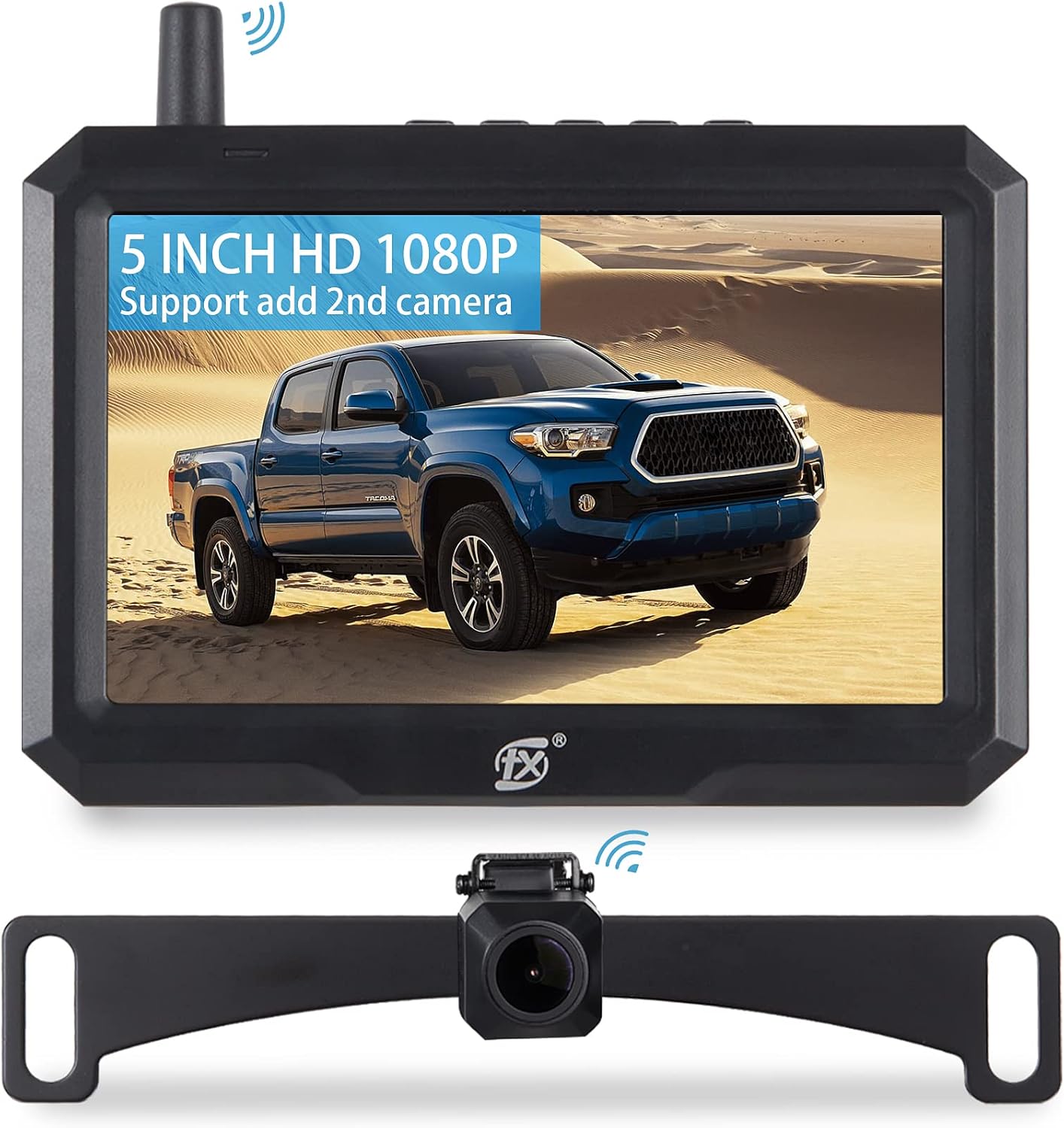 Wireless Backup Camera for Truck Car Pickup Wireless Digital Signal 1080p Night Vision w/ 5