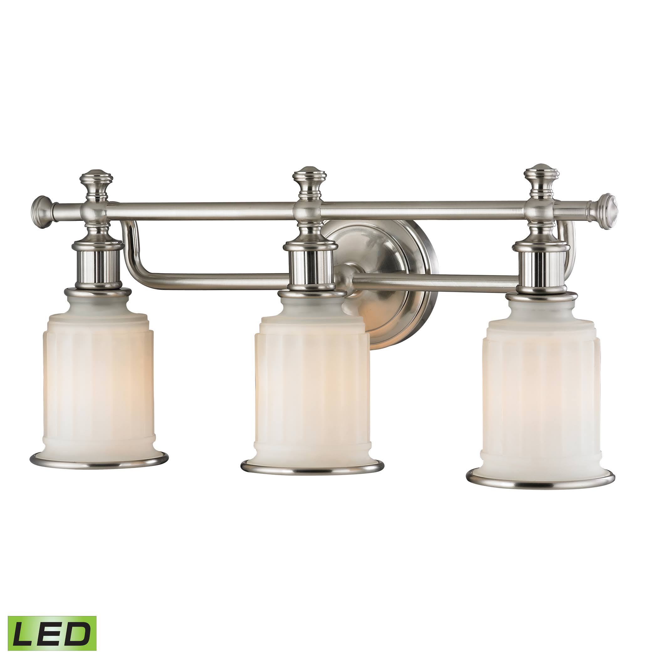 Elk Lighting Acadia 3 Light LED Vanity in Brushed Nickel 52002/3