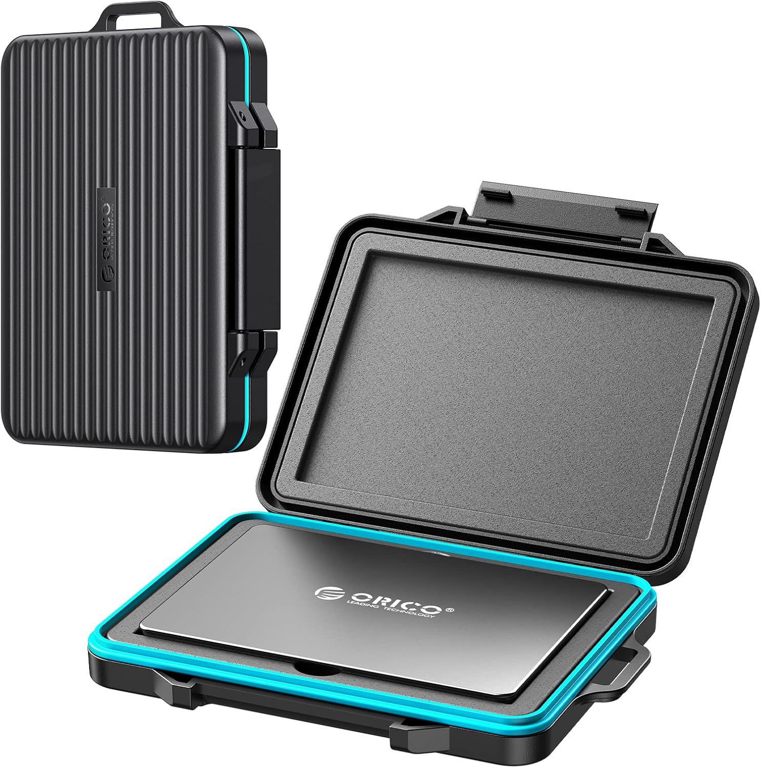 ORICO Hard Drive Case 2.5 inch External Drive Storage Carrying Bag Waterproof Shockproof for Organizing HDD and Electronic Accessories