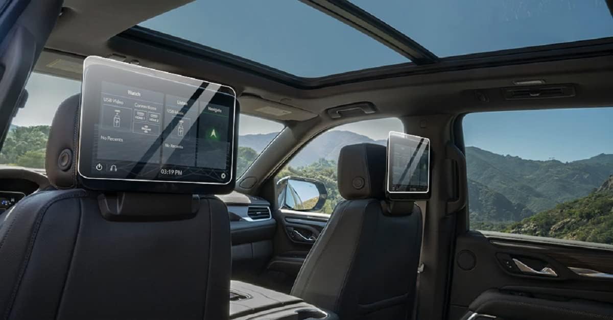 Wonderfulhz Screen Protector Compatible with GMC Yukon 2021 Dual 12.6-inch Rear-Seat Media Touch-Screens In-Dash Screen Protector - 2 Pack Tempered Glass Pack of 2