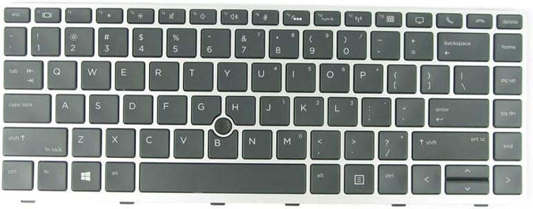 New Keyboard Replacement for HP EliteBook 840 G5, 846 G5, 745 G5, L11307-001 6037B0138601 with Backlit Pointer Pack of 2