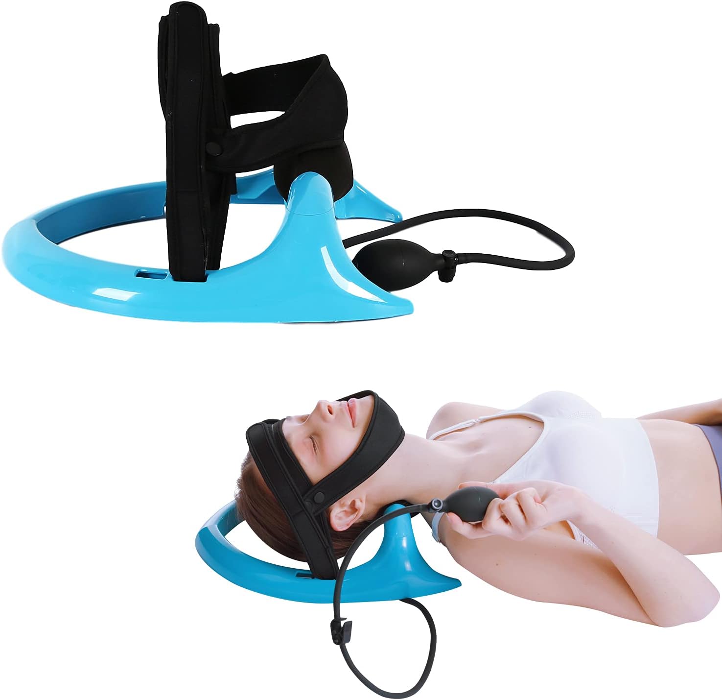 Posture Neck Exercising Cervical Spine Hydrator Pump, Relief for Stiffness, Relieves Neck Pain, Neck Curve Restorer Pack of 2