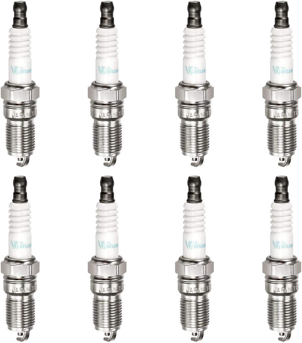 Vplus 8PCS Spark Plug Nickel Copper Alloy Replaces# 3951, TR55