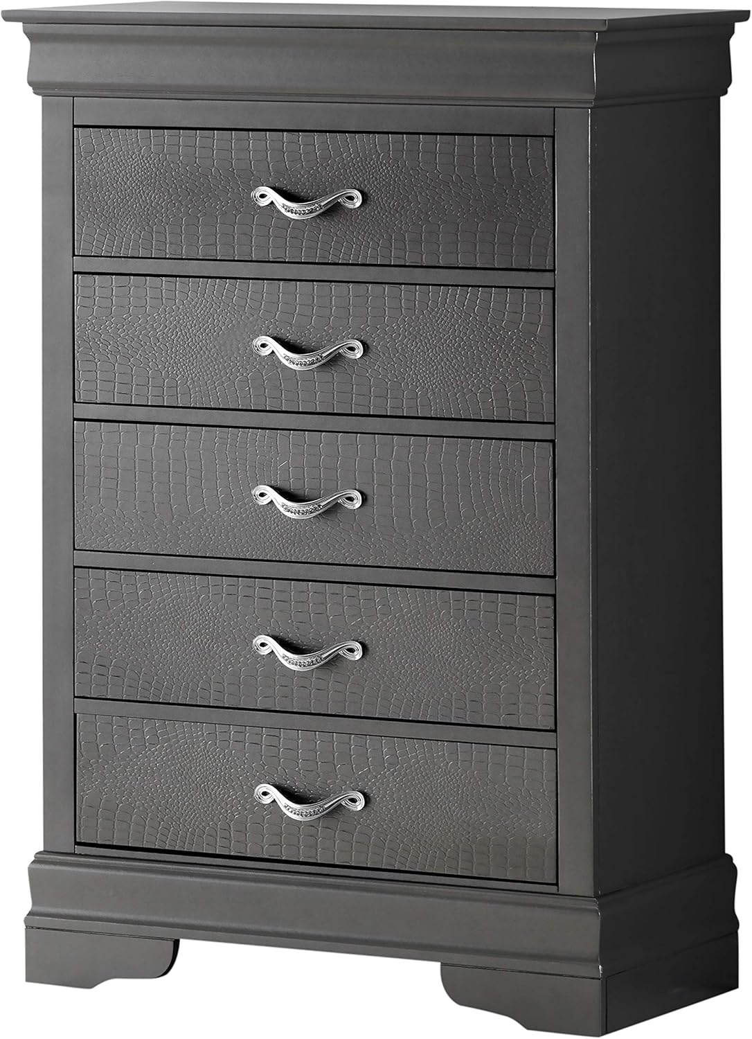 Glory Furniture Lorana , Metalic Black Chest, 48
