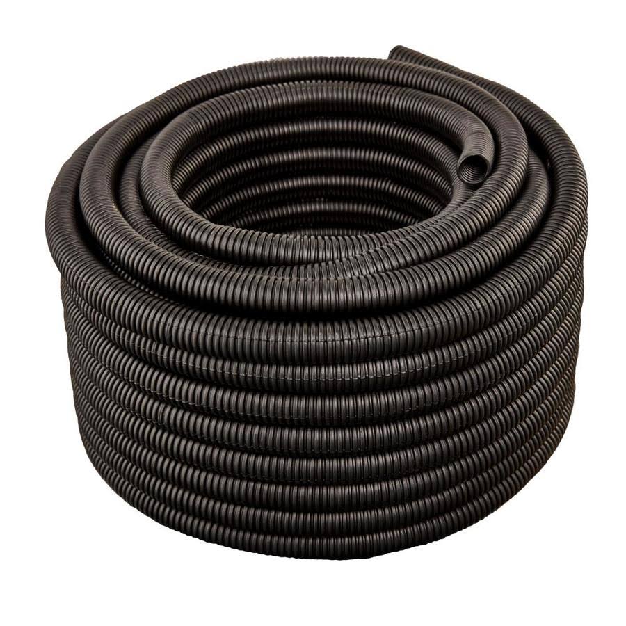 HYDROMAXX 50-ft x 2-in LDPE Black Split Tubing Wire Loom | BLDPES0200050