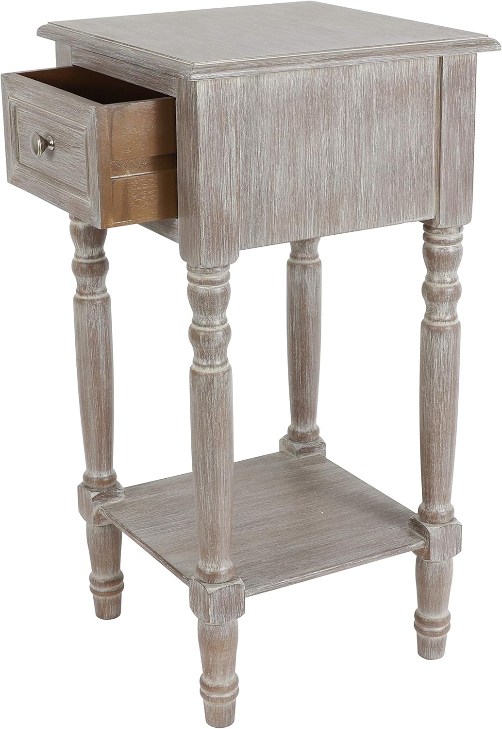 Decor Therapy Simplify One Drawer Accent table, Natural Wood