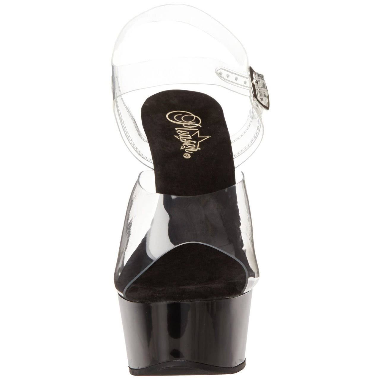 Pleaser - Delight-608 8 / Clear/Black