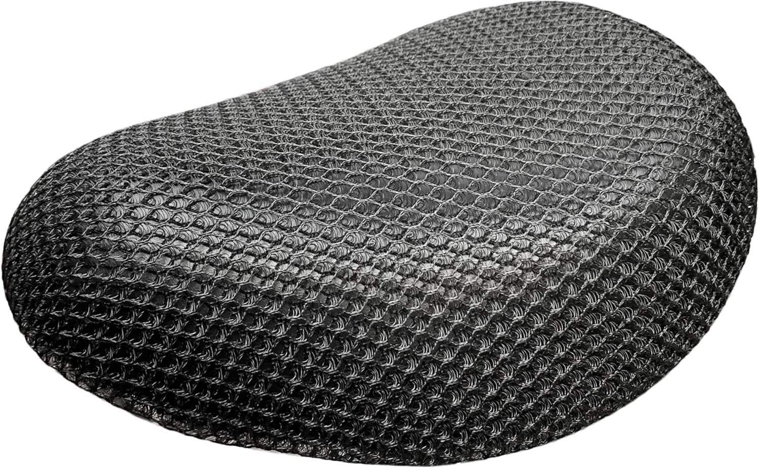 Modengzhe Thickened 3D Mesh Seat Cover, Heat Insulation Soft Sitting Pad Cushion for Moped Scooter Electric Bike Round Triangle Seat (Black)