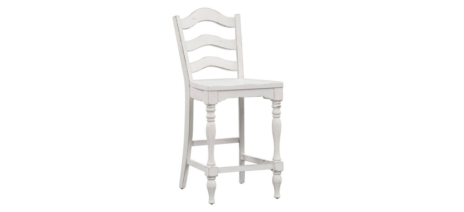 Forestport Ladder Back Counter Stool-Set of 2 in White by Liberty Furniture
