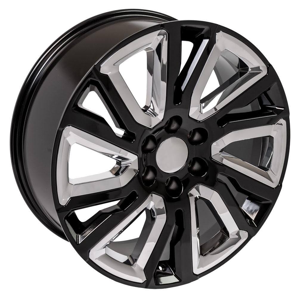 Nissan Armada OE Gloss Black u0026 Chrome Inserts CV39 Wheel