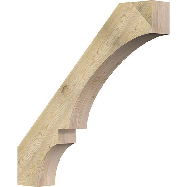 6x22W x 42x22D x 42x22H Balboa Rough Sawn Brace, Douglas Fir