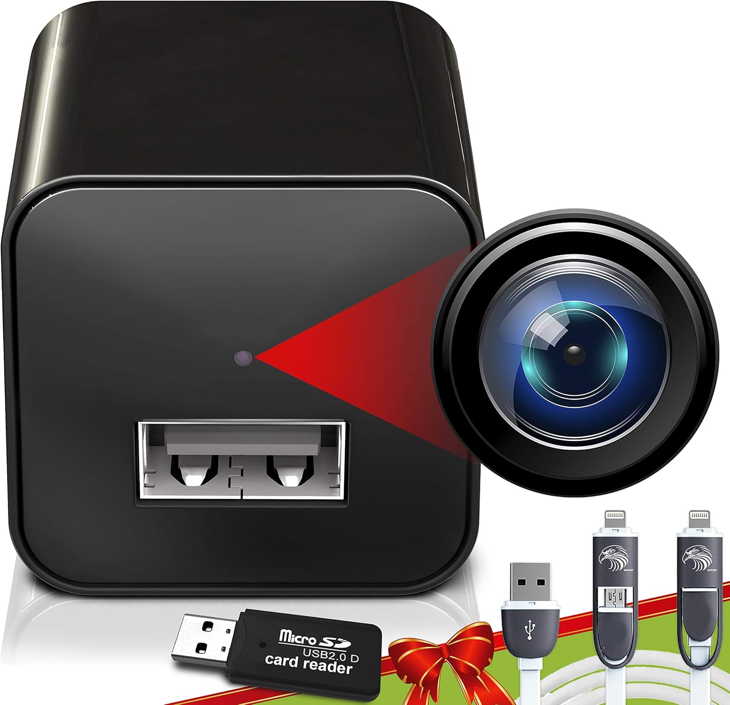 Spy Camera Charger | Hidden Camera | Premium Pack | Mini Spy Camera 1080p | USB Charger Camera | Hidden Spy Camera | Hidden Nanny Cam | Hidden Spy Cam | Hidden Cam | Surveillance Camera Full HD