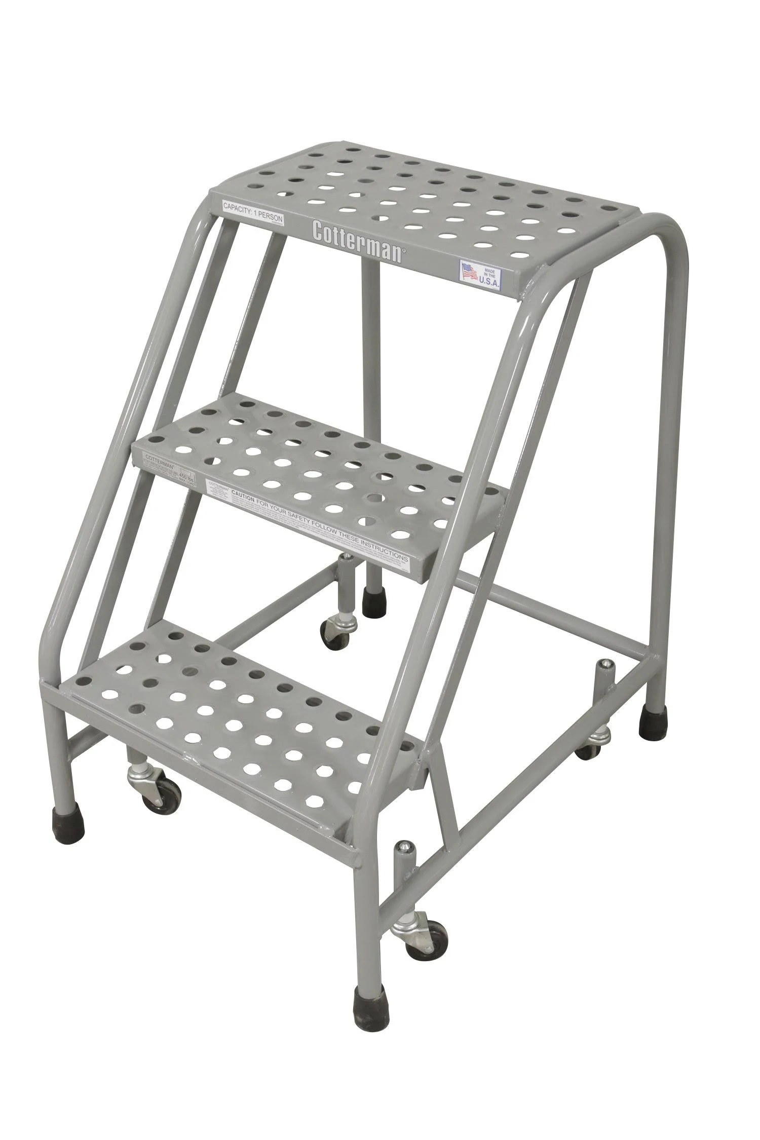 30x22 H Steel Rolling Ladder, 450 lb. Load Capacity Cotterman 1003N1820A6E10B3C1P1