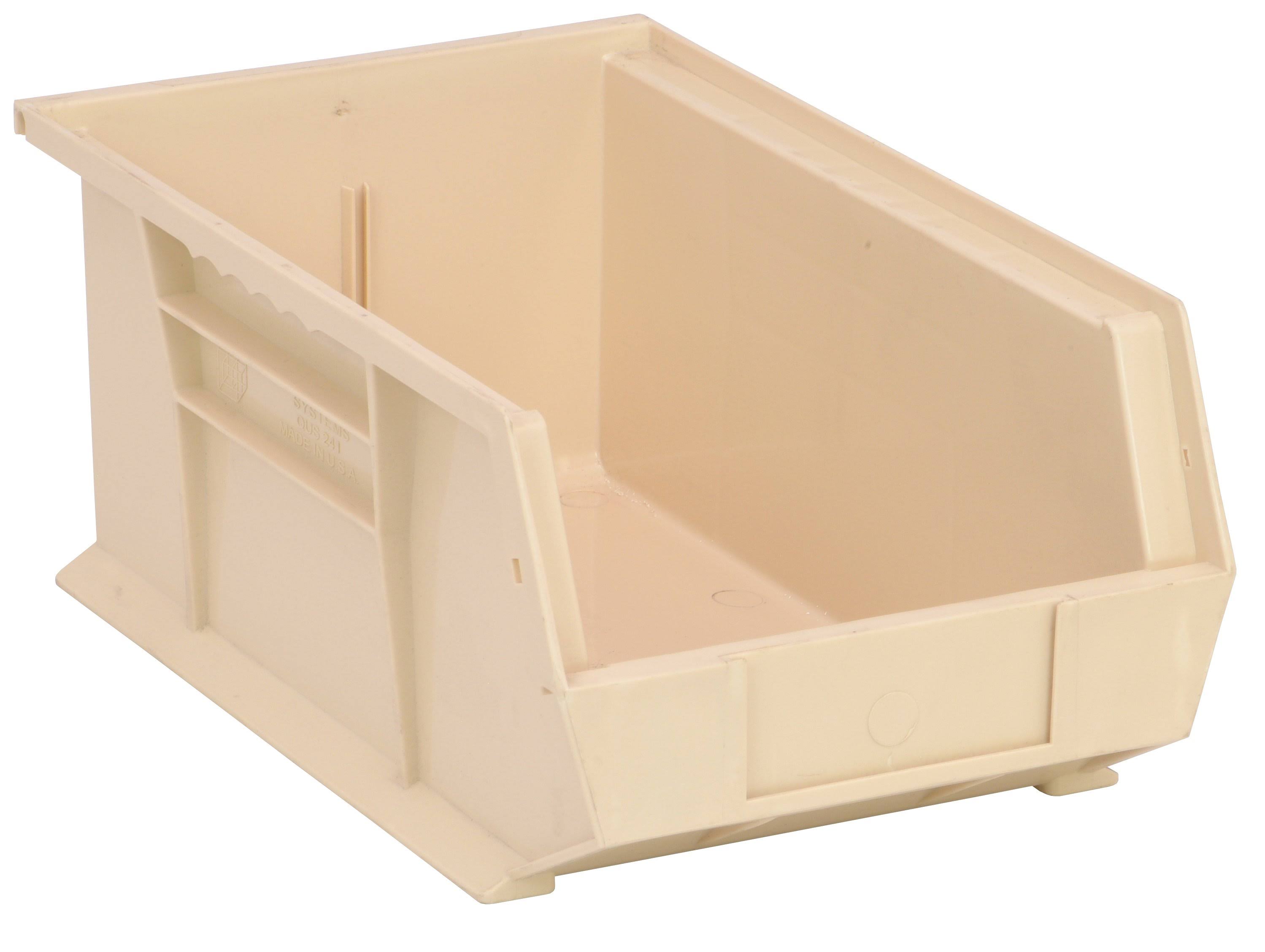 7.5 gal. Ultra-Series Stack and Hang Storage Bin, Ivory (12-Pack)
