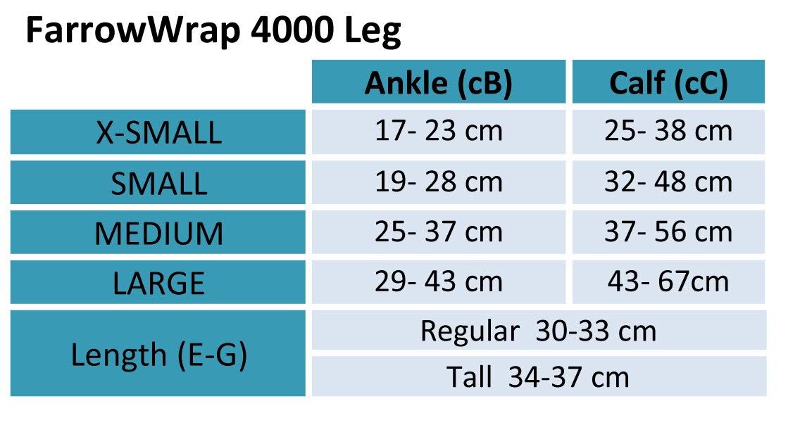 FarrowWrap 4000 Legpiece - Black, Regular Compression Wrap