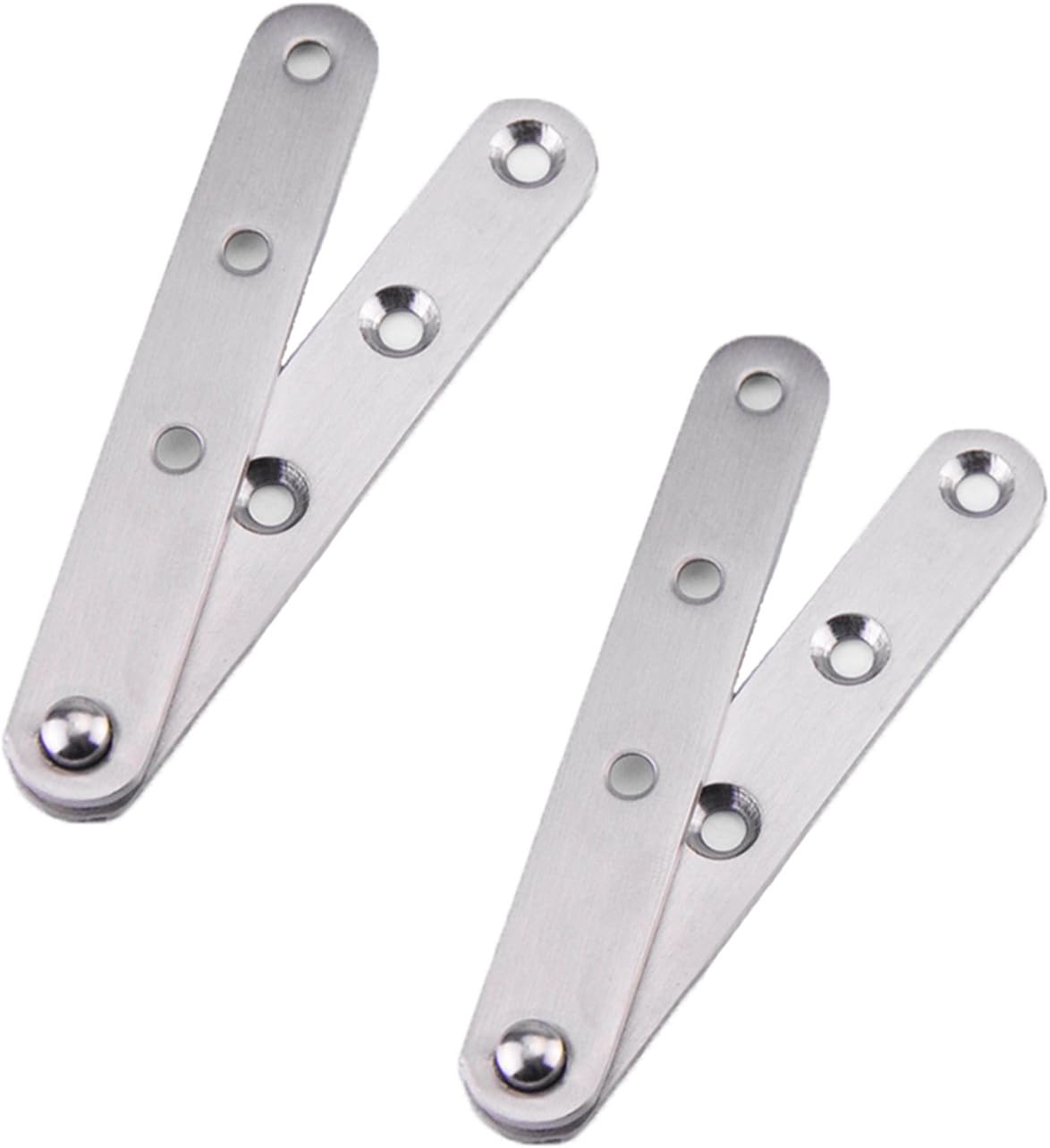 Gizhome 10 Pack 360 Degree Rotatable Door Pivot Hinges, Stainless Steel Drawer Window Door Fittings - 60 mm/2.36 in