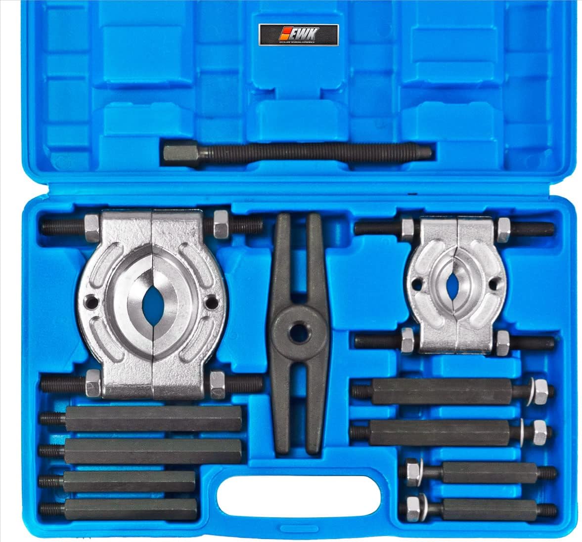 EWK 12 Pcs 5 Ton Capacity Wheel Bearing Removal Tool, Bearing Splitter Puller, Bearing Separator Set