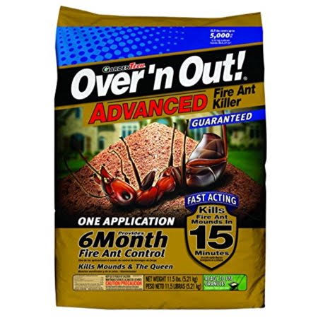 Over 'n Out Garden Tech Advanced Fire Ant Killer Gran, 11.5lb, Fast Acting - Kills Fire Ant Mounds in 15 Minutes by Over N Out,U