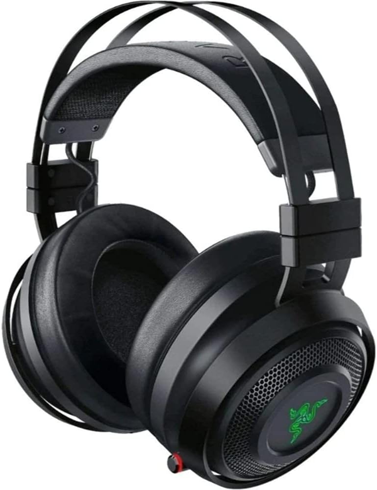 RAZER Nari Ultimate Wireless 7.1 Surround Sound Gaming Headset: THX Audio & Haptic Feedback - Auto-Adjust Headband - Chroma RGB - Retractable Mic - For PC, PS4 (Renewed)