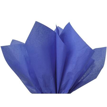 Pack of 480, Solid Sapphire Blue Tissue Paper 20 x 30 inch Sheet Ream Made from 100% Post Industrial Recycled fibers