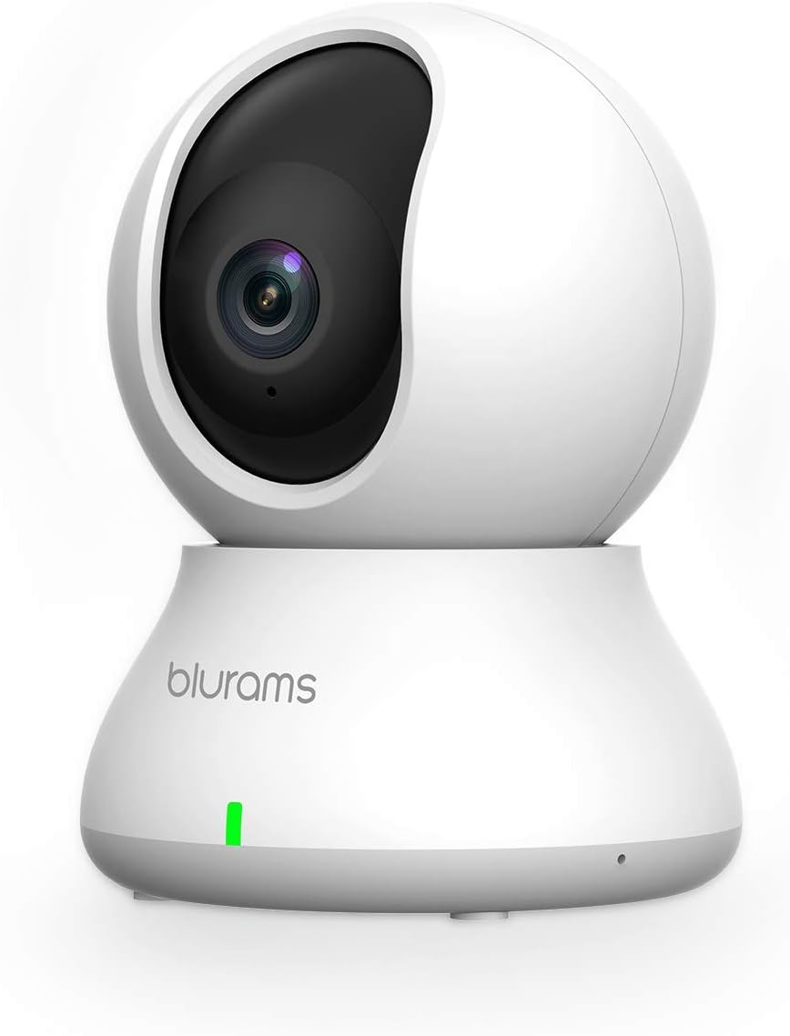 Cameras for Home Security | blurams Indoor Camera w/Motion Detection, Two-Way Audio, Night Vision, Instant Alerts | Compatible with Alexa and Google, Cloud and Local Storage Available Pack of 2