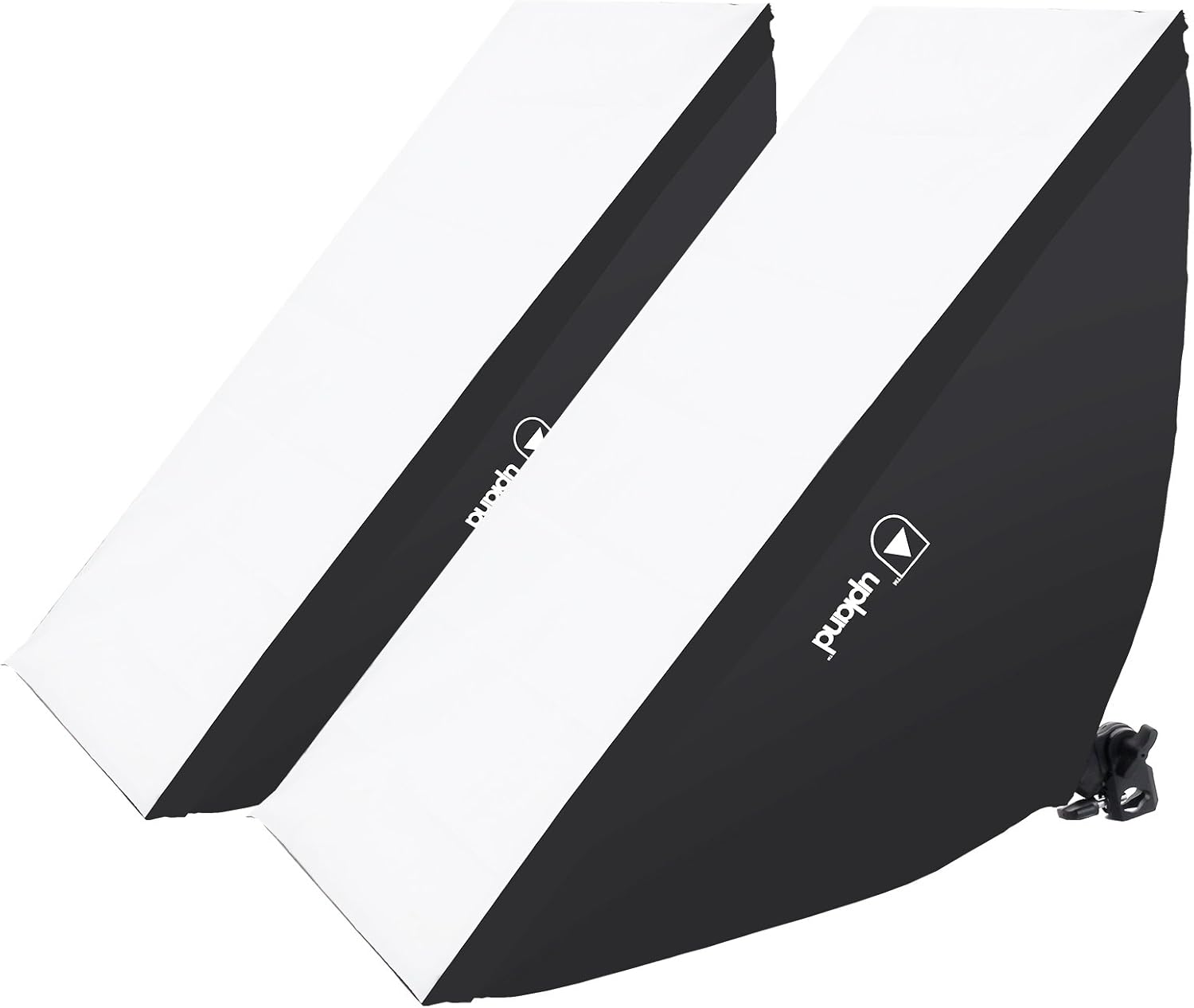 Upland Softbox Lighting Kit for Photo, Photography and Video Studio, 2 Softbox (20x28) + Backdrop Support Stand (6.6x10FT) + 3 Backdrops (6x9.2FT)