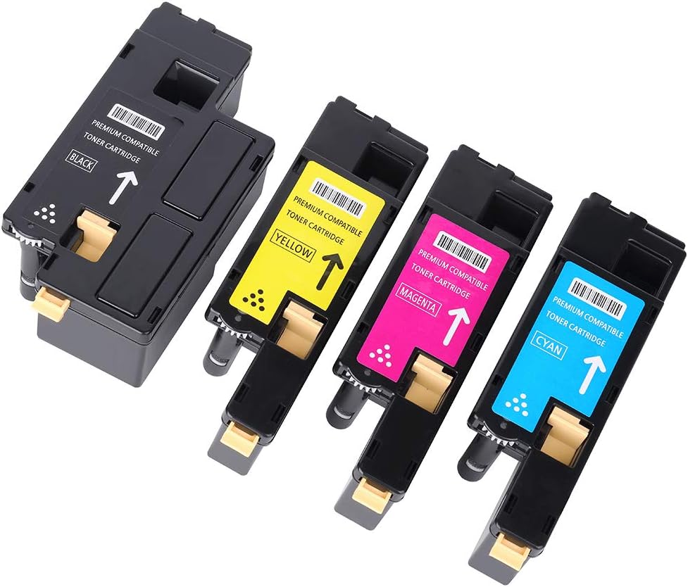 A&V Pioneer Replacement for Xerox WorkCentre 6027 6025 Phaser 6022 6020 Toner Cartridge (6020 4Pack) Pack of 2