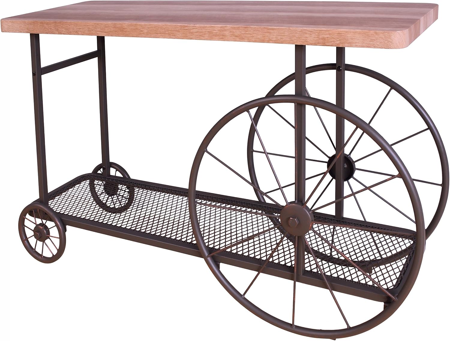 ACME Francie Sofa Table - 82863 - Oak & Antique Gray