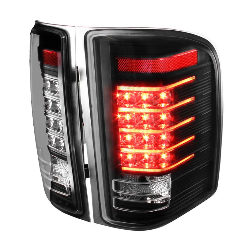 Chevy Silverado Spec-D Black LED Tail Lights