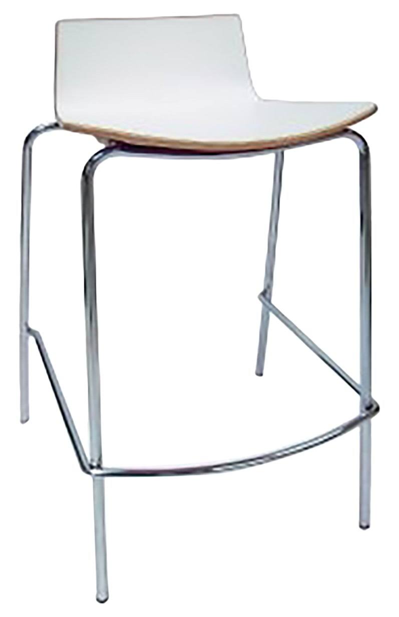 New Spec Modern Style Wooden Bar Stool White and Black