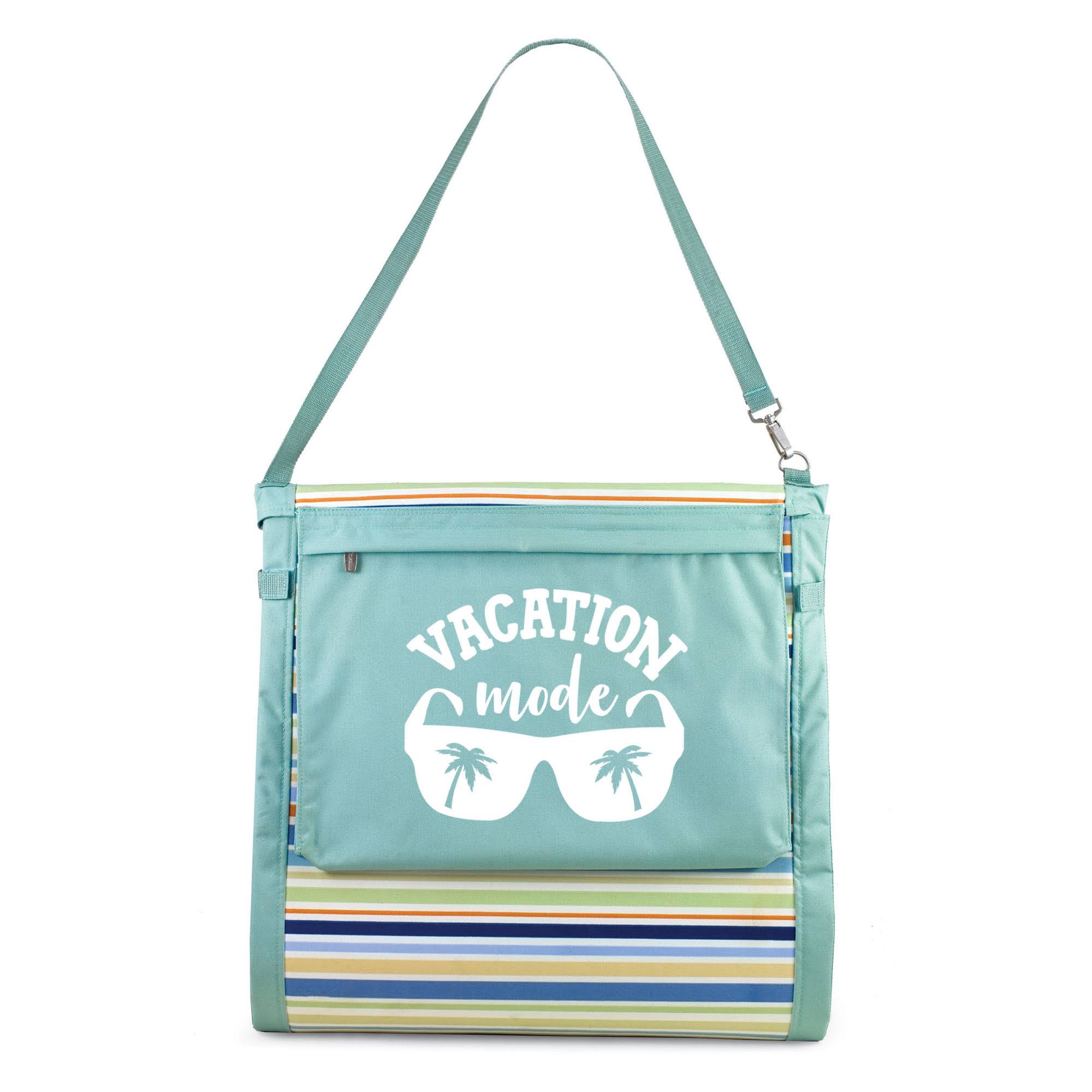 Oniva Vacation Mode Beachcomber Portable Beach Chair Tote - Light Blue