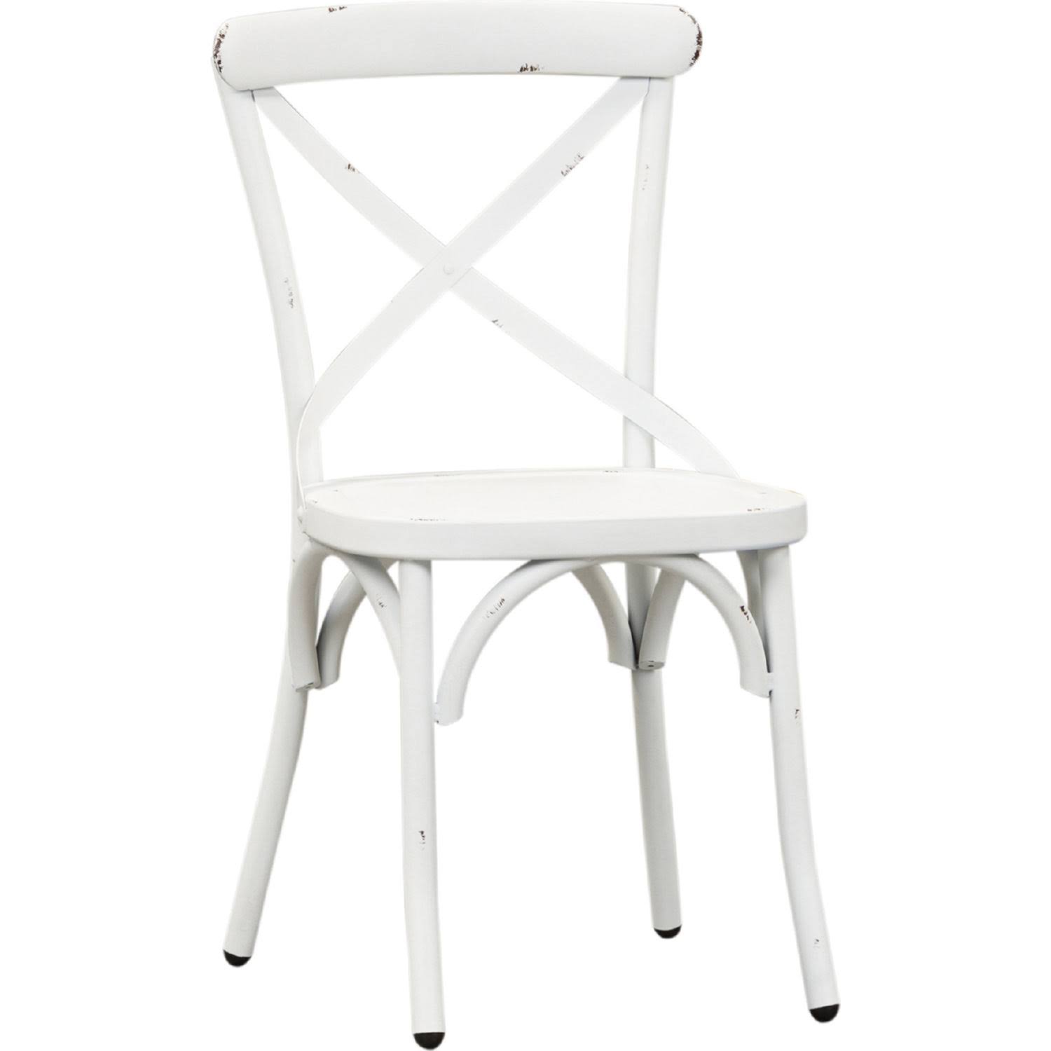 Liberty Furniture - Vintage Series x Back Side Chair - Antique White - 179-C3005-AW