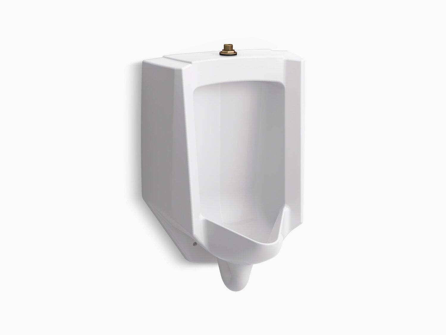 Kohler 4991-ET-7 Bardon High-Efficiency Urinal (HEU), Washdown, wall-hung, 0.125 GPF to 1.0 GPF, Top Spud - Black Black