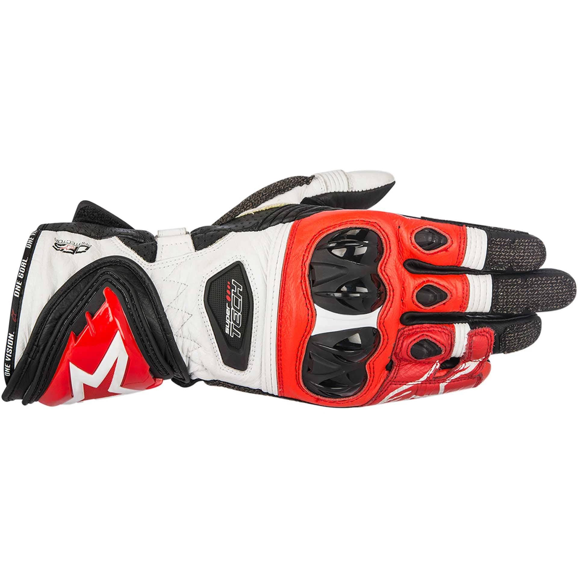Gloves Alpinestars Supertech Black / White / Red