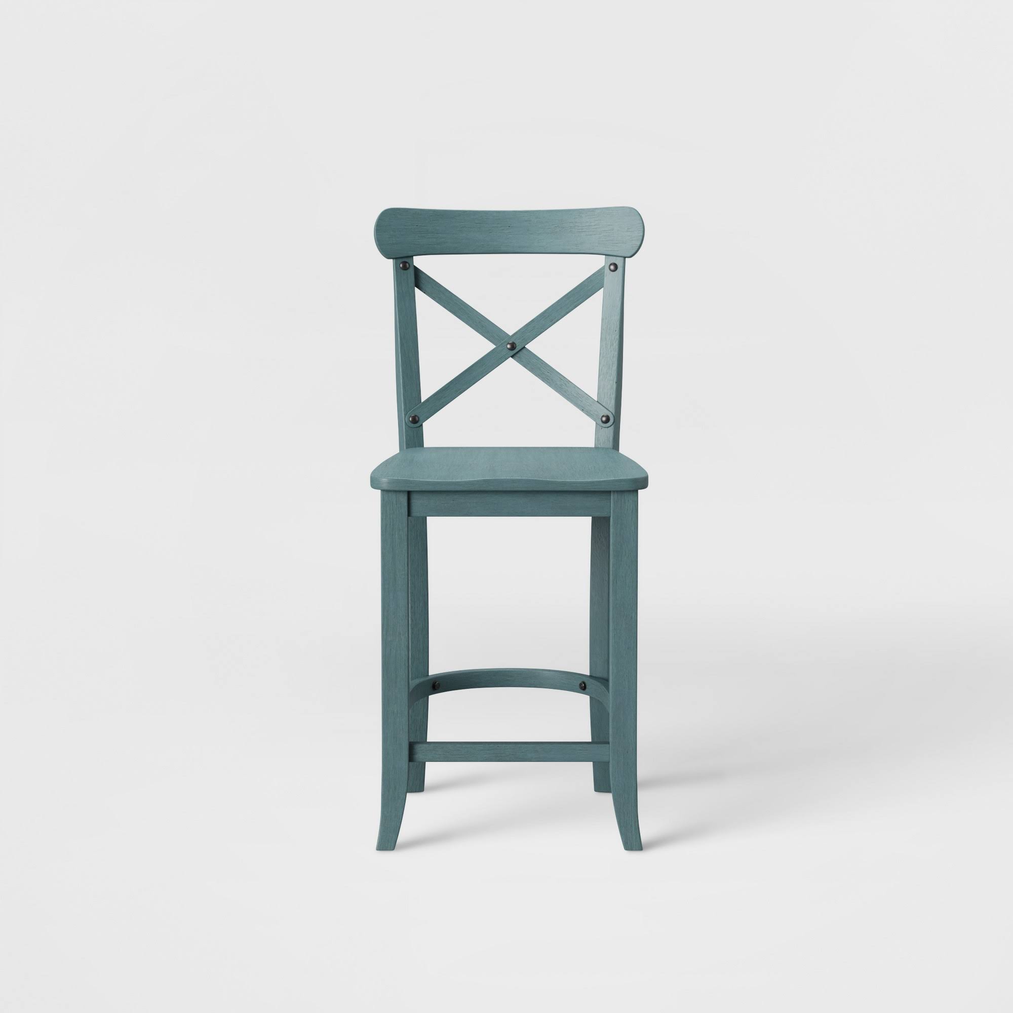 Threshold 24x22 Litchfield X-Back Counter Stool - Teal