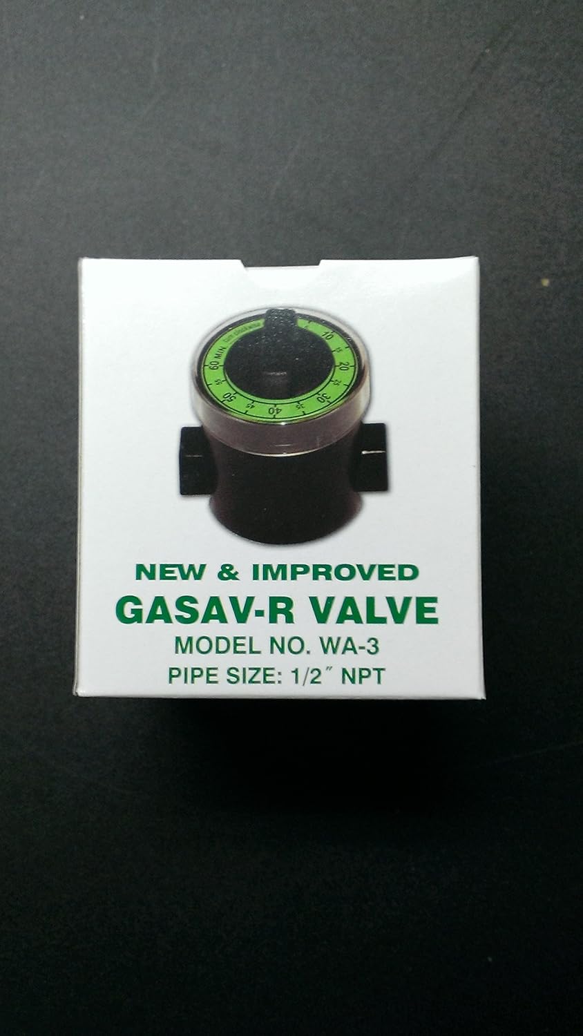 Gasav-R WA-3 Automatic Gas Shut-Off and Timer Valve with 1/2