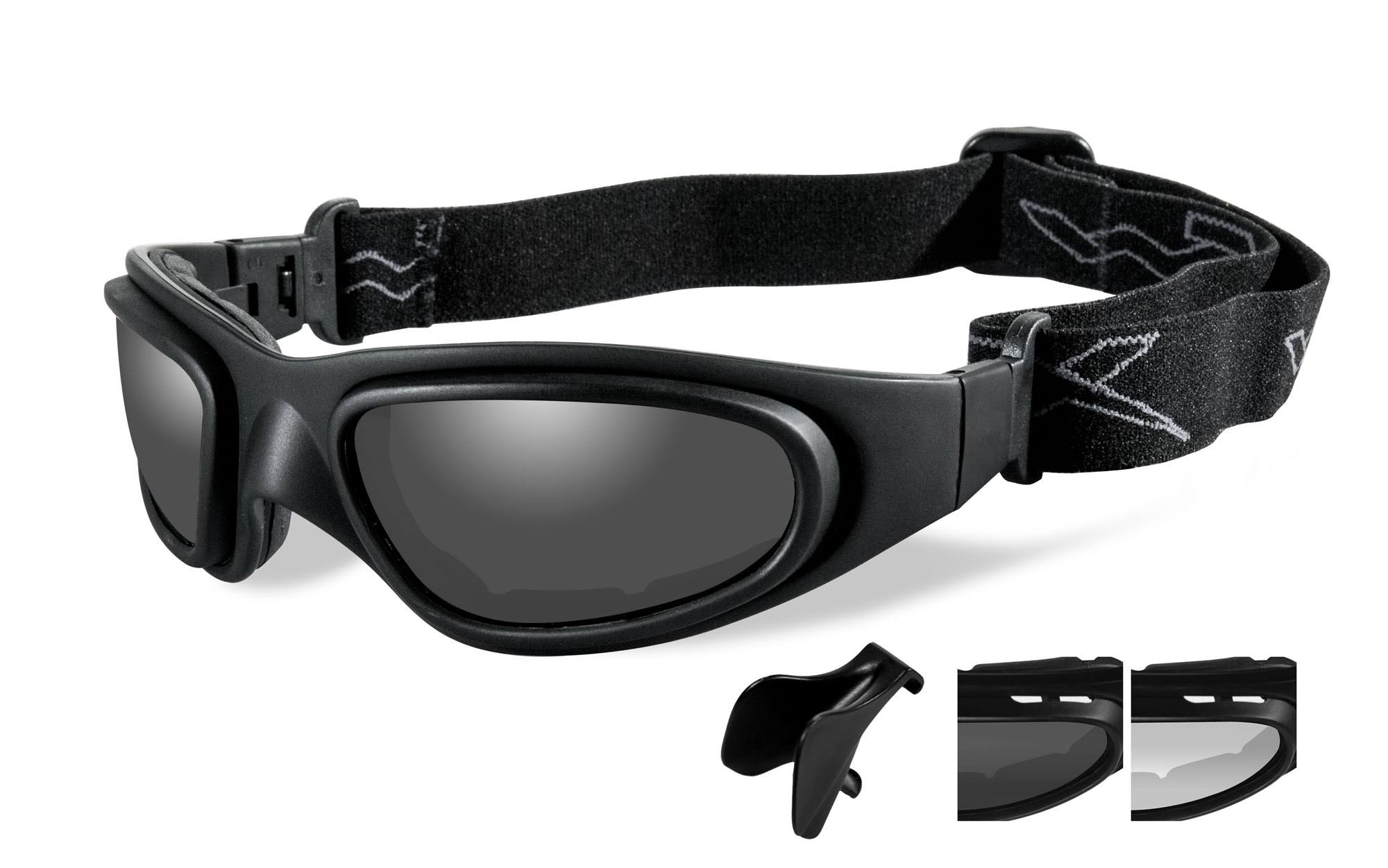 Wiley x Goggles SG-1 Smoke Grey - Clear/Matte Black - Asian Fit