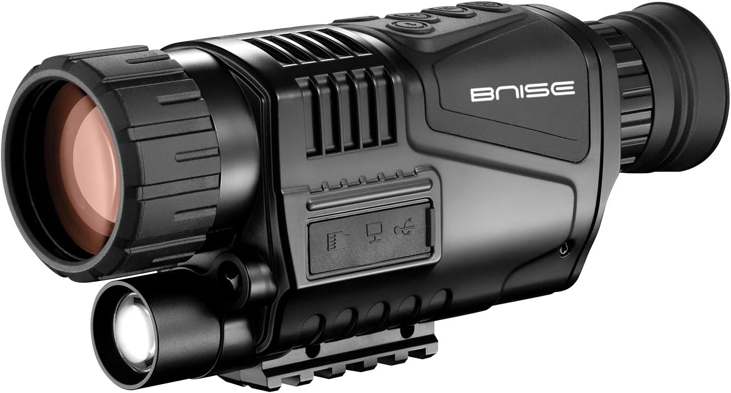 8x40 Infrared Night Vision Monocular Digital Camera with Video Playback USB Output Function for Hunting and Wildlife 200m in Darkness 8G TFCard