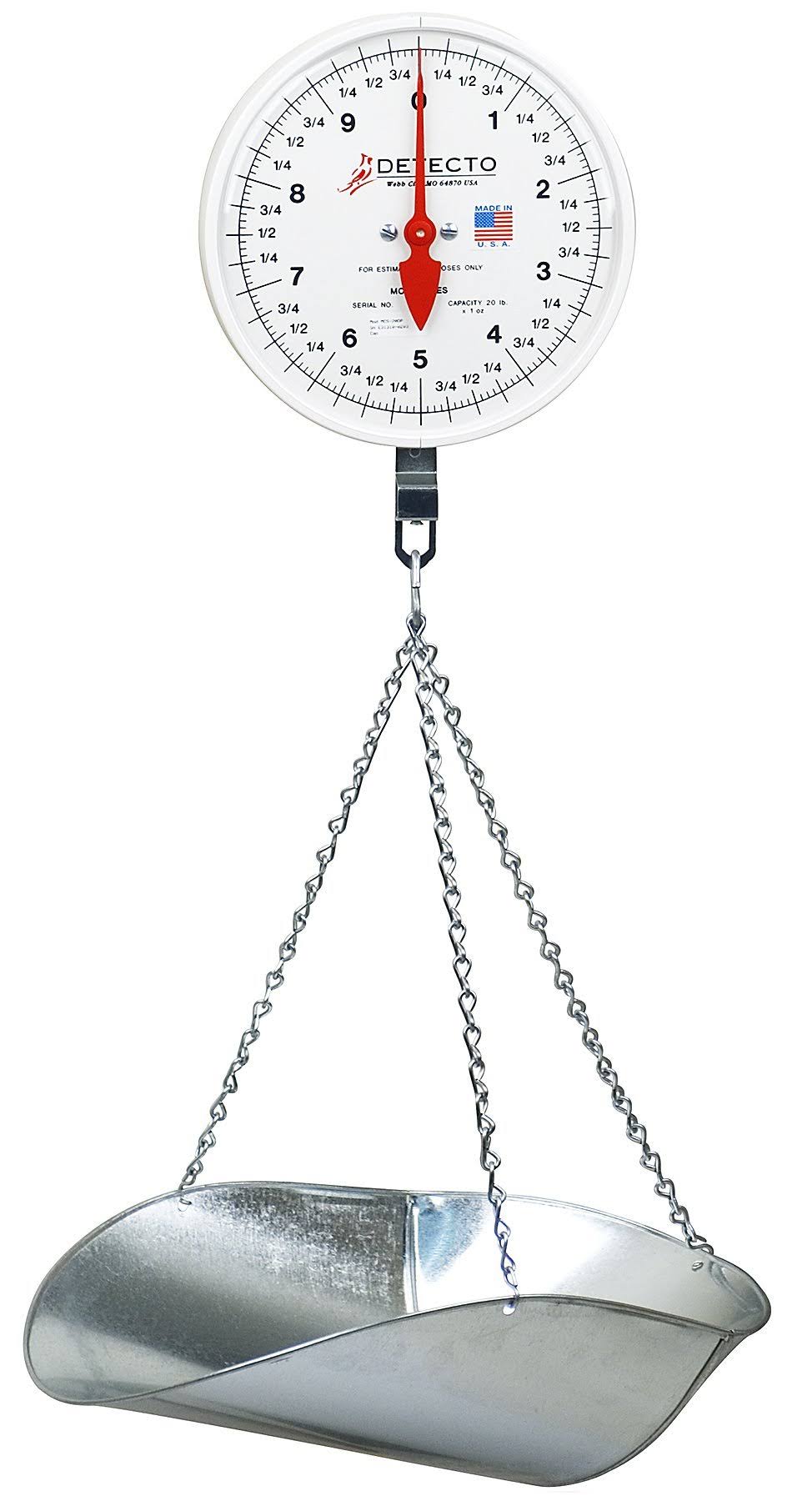 Detecto MCS-40P Hanging Scoop Scale-40 lb Capacity