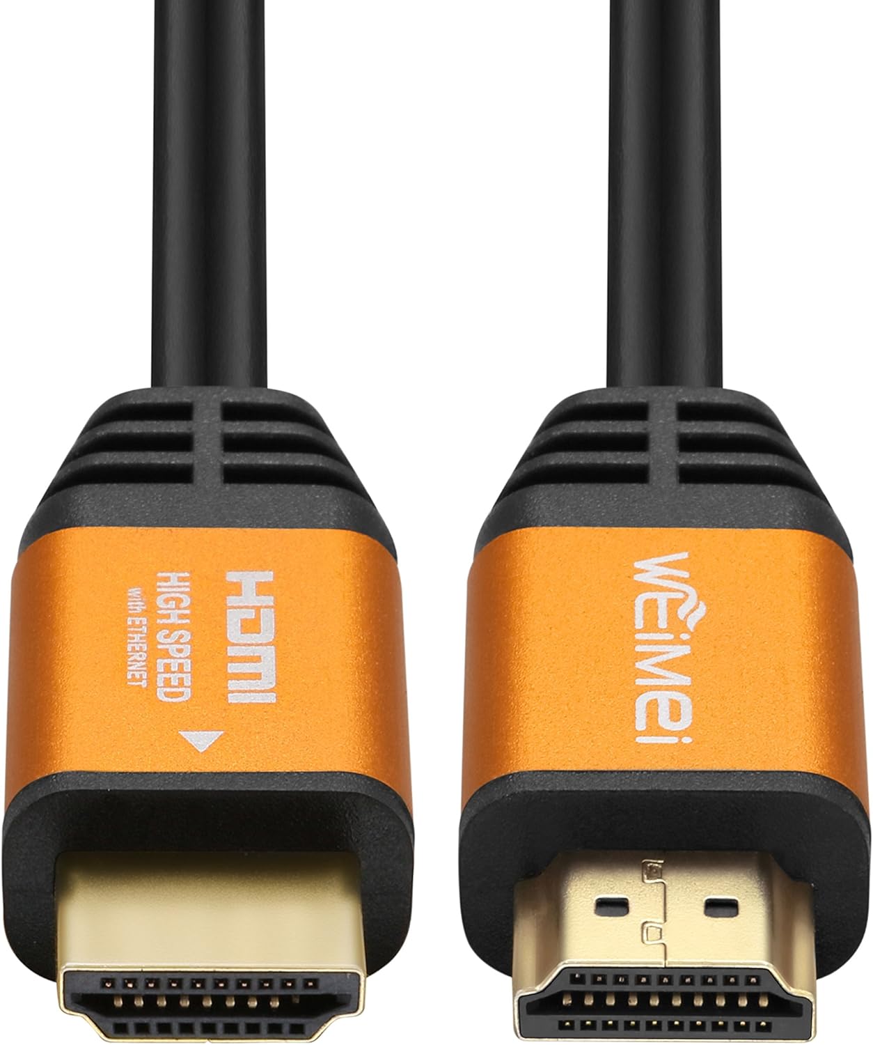 100 Feet 4K HDMI Cable 2.0 WEIMEI HDMI Cord 100ft with IC Booster Support 4K@60Hz UHD 2160P Ethernet 3D ARC with Gold-Plated Connector and Bare Copper Conductor (from 6ft to 100 ft for Choices) Pack of 2